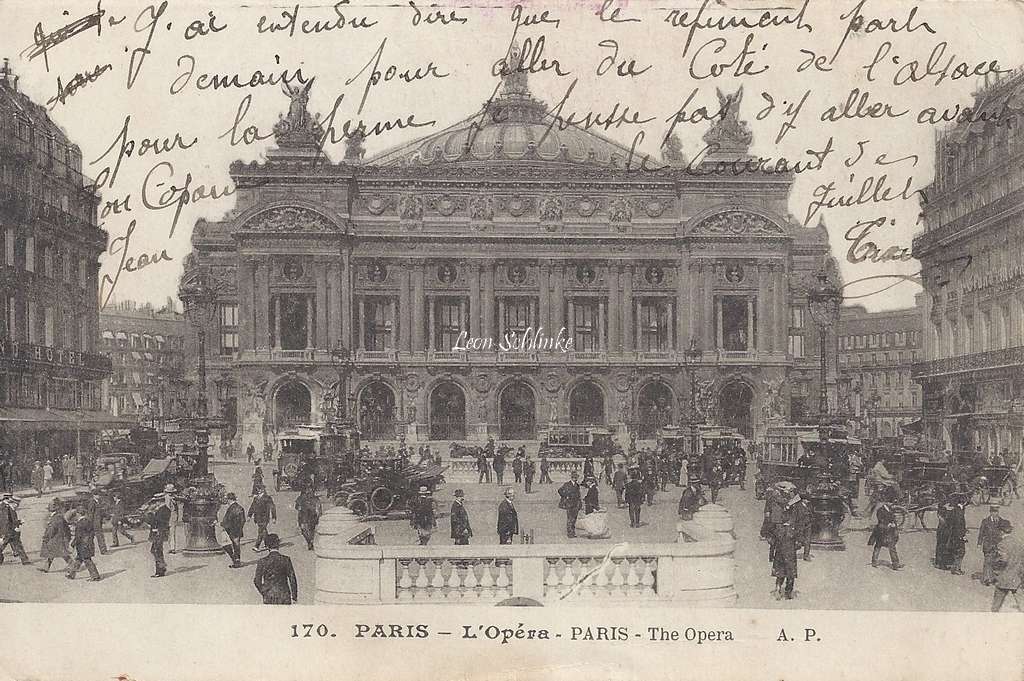 AP 170 - PARIS - Opéra et Station du Métro (vue 1)