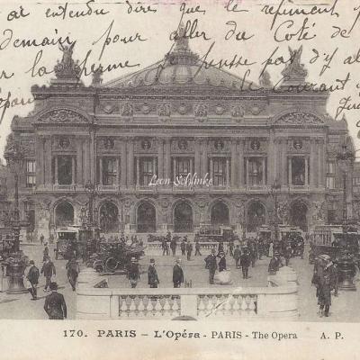 AP 170 - PARIS - Opéra et Station du Métro (vue 1)