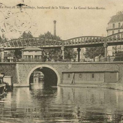 P.H & Cie 95 - Paris - Le Pont du Métropolitain, bd de la Villette - Le Canal St-Martin