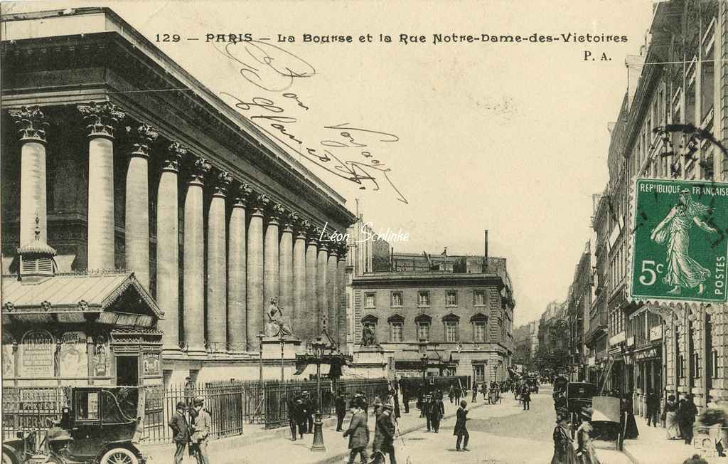 PA 129 - La Bourse et la rue Notre-Dame-des-Victoires