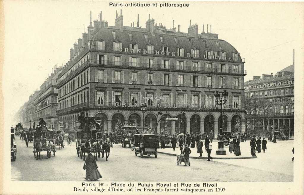Breger A. - Paris - Place du Palais Royal et rue de Rivoli
