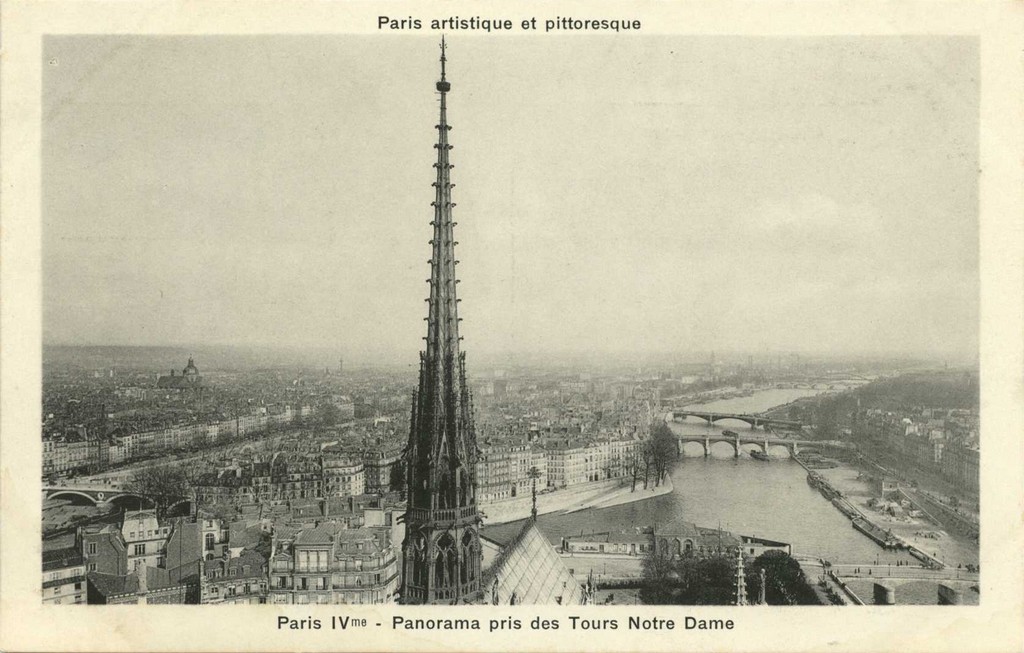 PARIS IV° - Panorama pris des Tours de Notre Dame