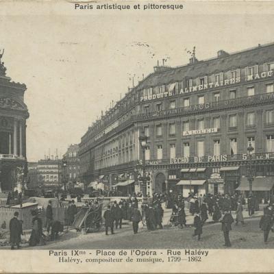 Bréger. A. - PARIS IX° - Place de l'Opéra - Rue Halévy