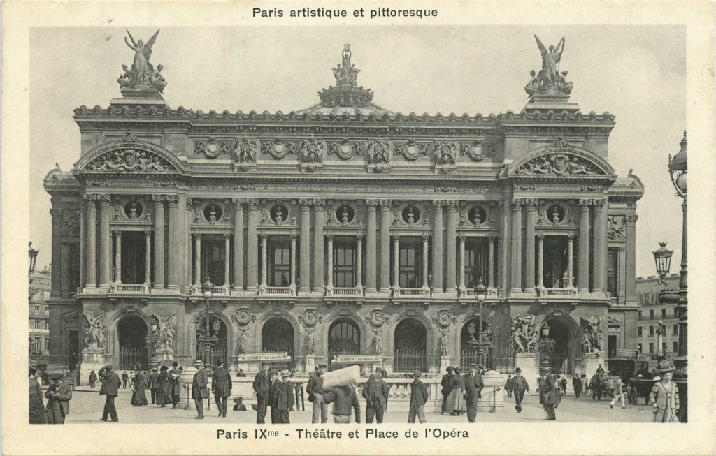 PARIS IX° - Théâtre et Place de l'Opéra