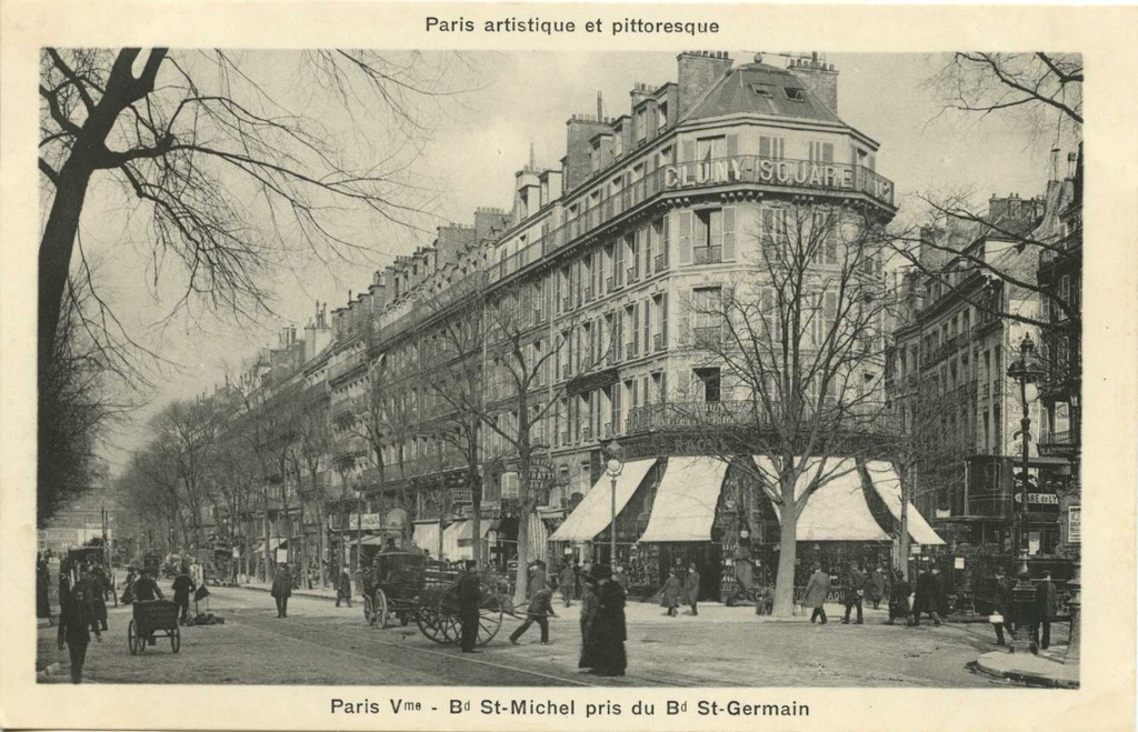 PARIS V° - Bd St-Michel pris du Bd St-Germain