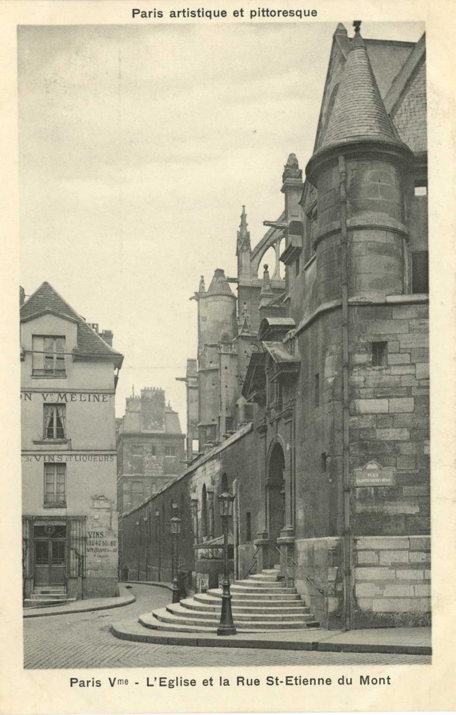 PARIS V° - L'Eglise et la Rue St-Etienne du Mont