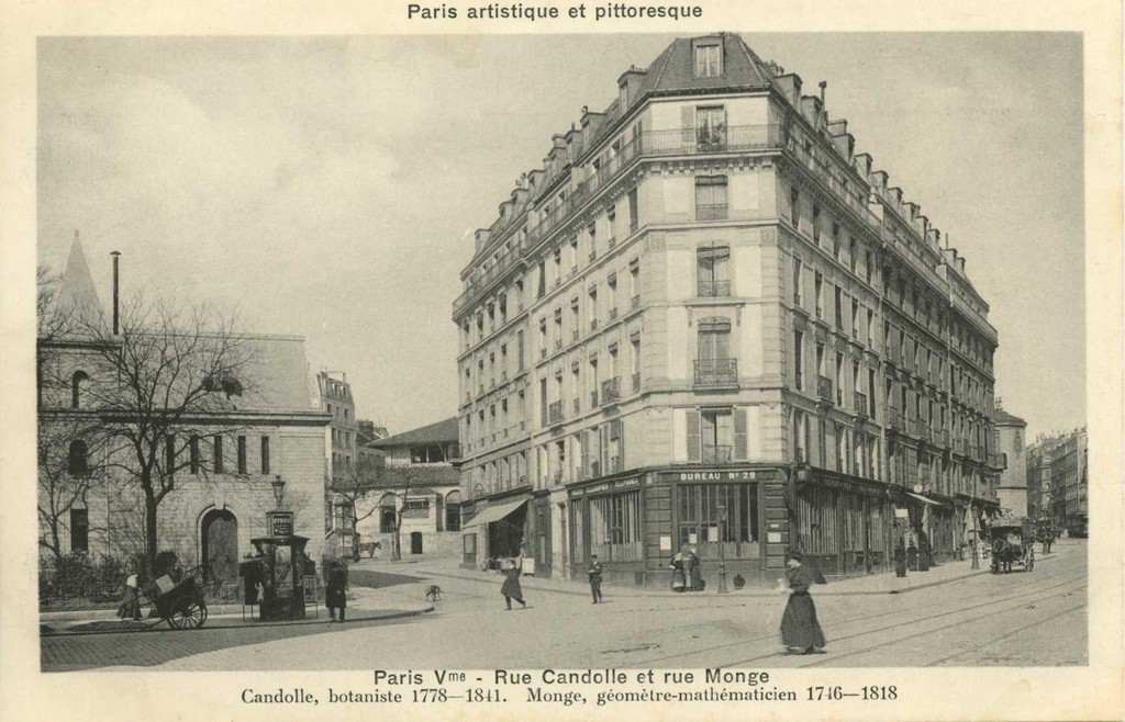 PARIS V° - Rue Candolle et rue Monge