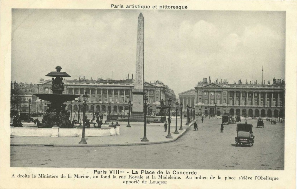 PARIS VIII° - La Place de la Concorde
