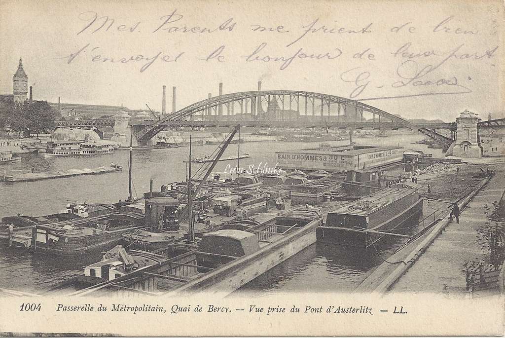 LL 1004 - Passerelle du Metropolitain Quai de Bercy