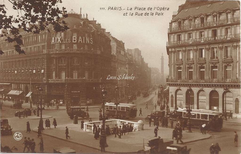 PC 111 - Place de l'Opéra - Rue de la Paix