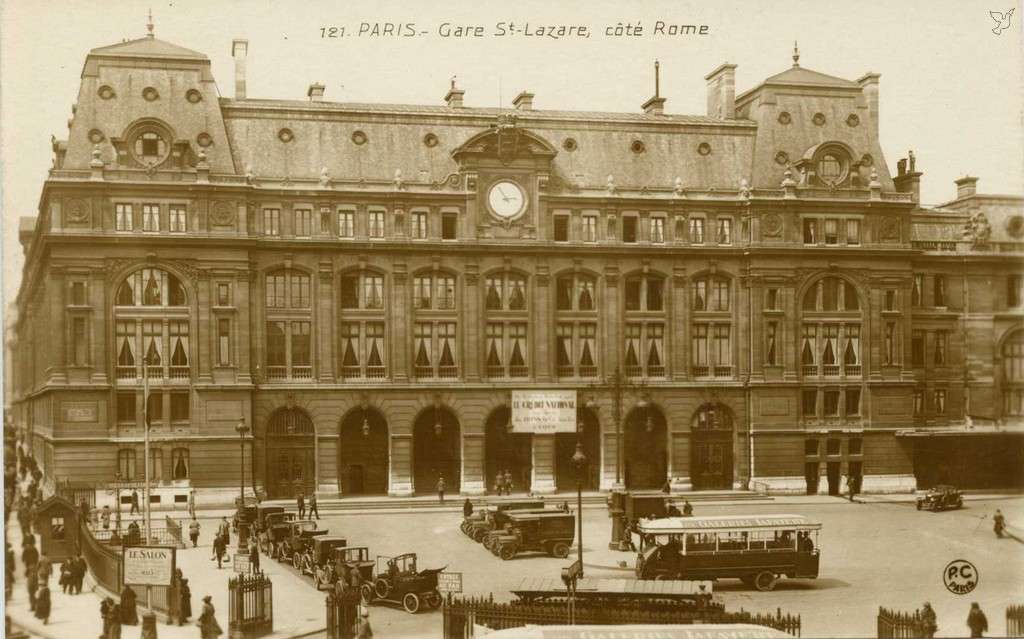PC 121 - Gare St-Lazare, côté Rome