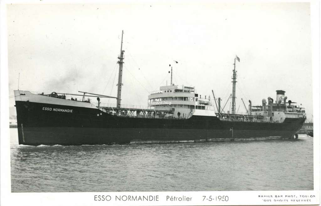Pétrolier ESSO NORMANDIE 7-5-1950