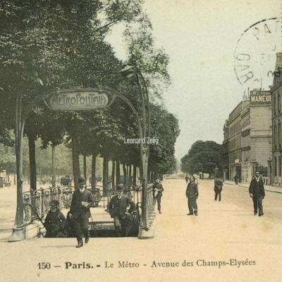 Photo-colore 150 - Paris - Le Métro - Avenue des Champs-Elysées