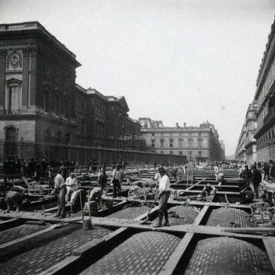 Photo - Construction de la Ligne 1 de 1898 a 1900