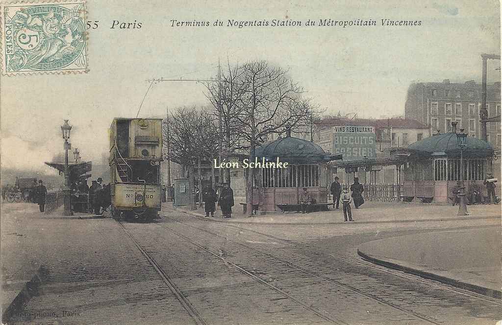 Photo-phono 355 - Terminus du Nogentais Station du Métro Vincennes