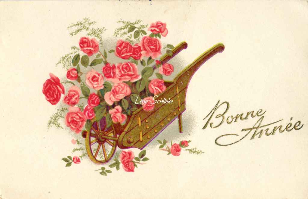 Photochrom Fleurs GIL - Bonne Année