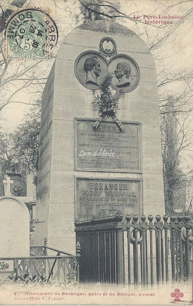 5 - Monument de Béranger et de Manuel