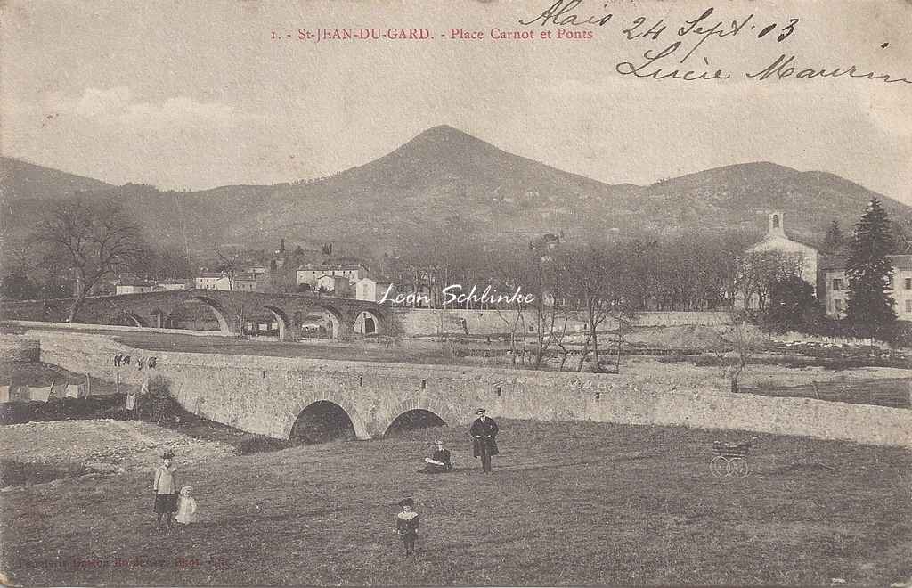 Place Carnot et Ponts (Pap. G.Bordarier)