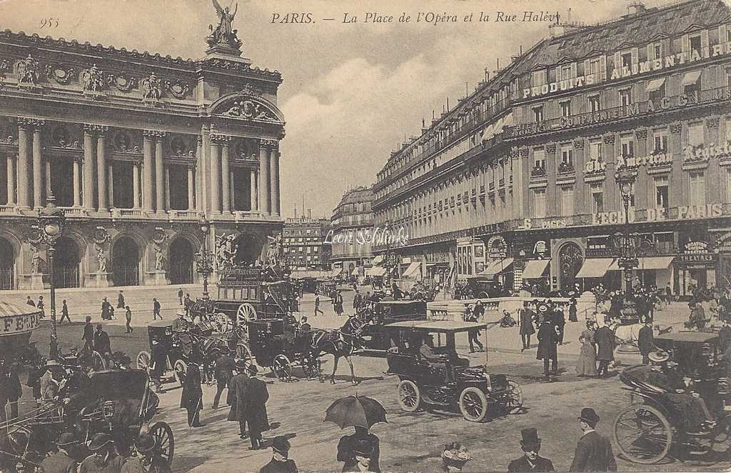 ND 955 - Place de l'Opéra Rue Halévy (vue 2)