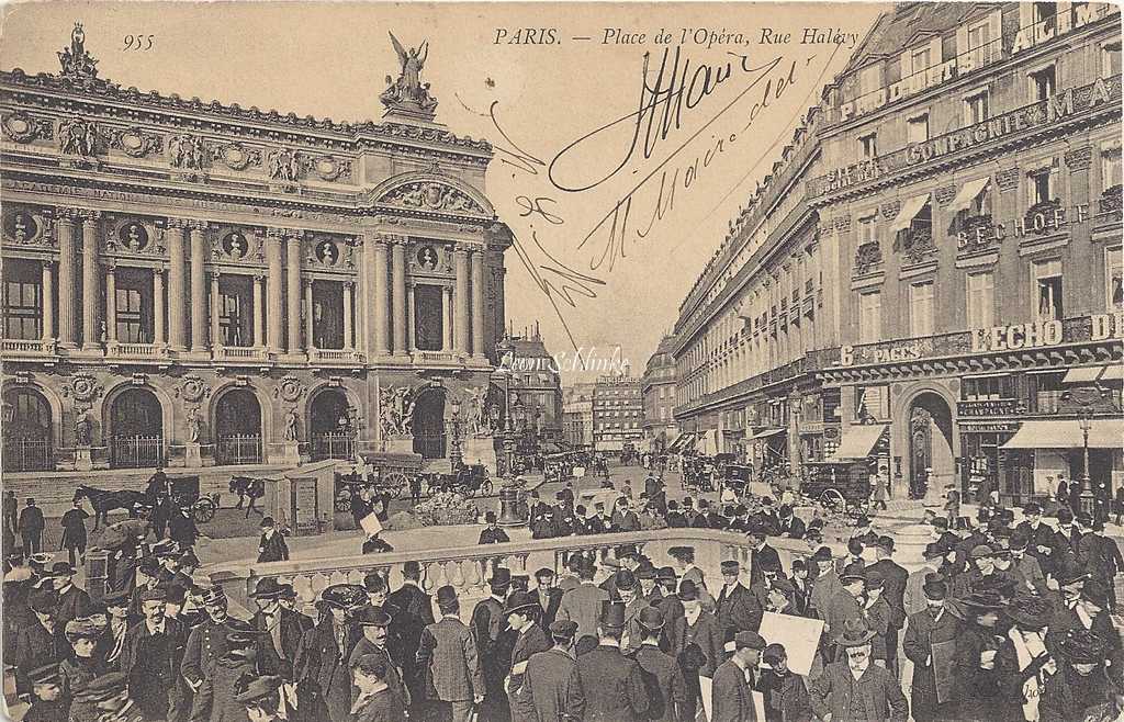 ND 955 - Place de l'Opéra Rue Halévy (vue 1)
