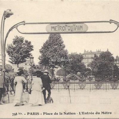 FF 758bis - Place de la Nation L Entree du Metro