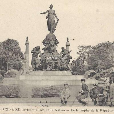 FF 272M - Place de la Nation Le Triomphe de la Republique