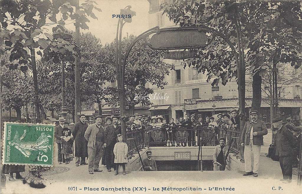CP 1071 - Place Gambetta - Le Metropolitain - L'Entrée