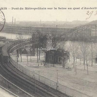 CM 473 - Pont du Metropolitain sur la Seine au Quai d'Austerlitz