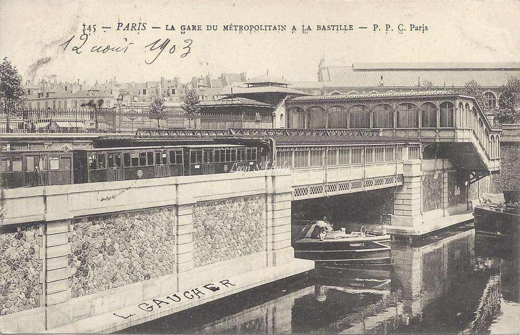 PPC 145 - La Gare du Metropolitain à la Bastille