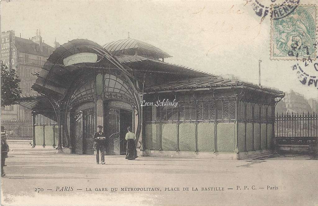 PPC 270 - La Gare du Metropolitain, Place de la Bastille