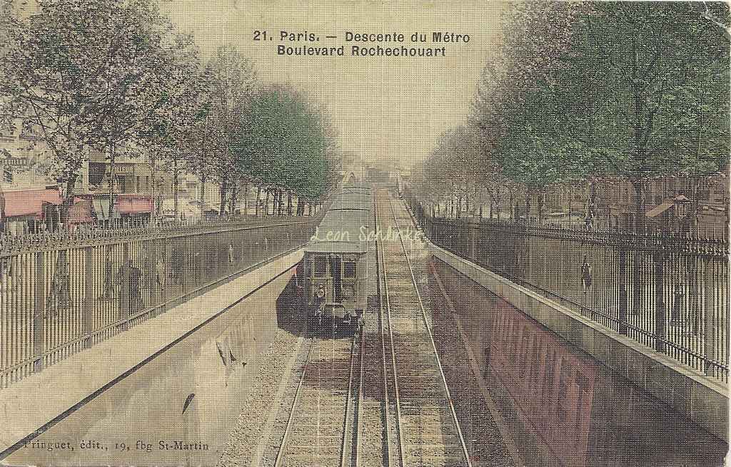 Pringuet 21 - Descente du Métro Boulevard Rochechouart