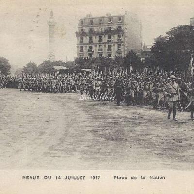 ELD - Revue du 14 Juillet 1917 Place de la Nation