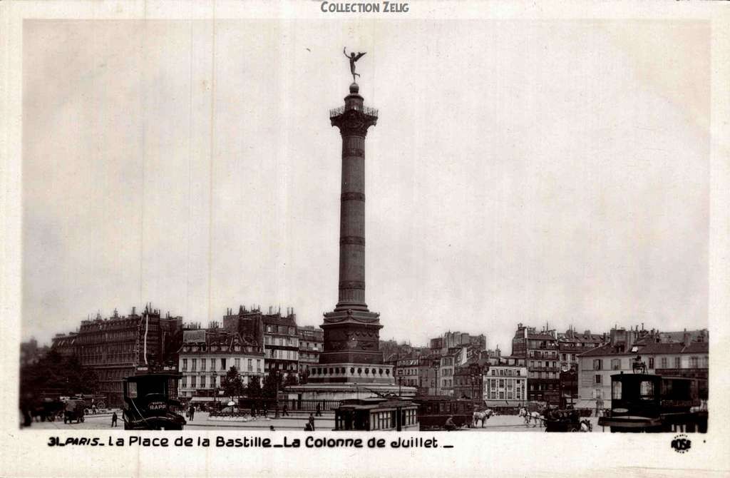 Rose 31 - La Place de la Bastille - La Colonne de Juillet