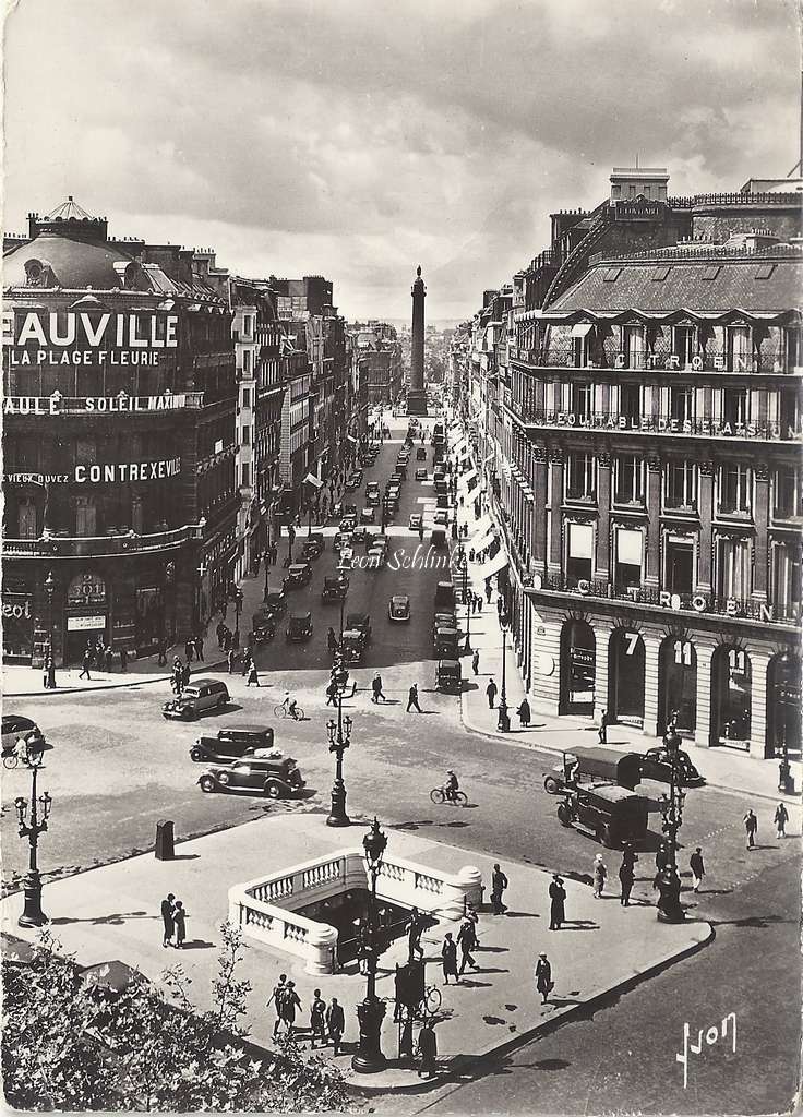 YVON IB 598 - Rue de la Paix et Colonne Vendome