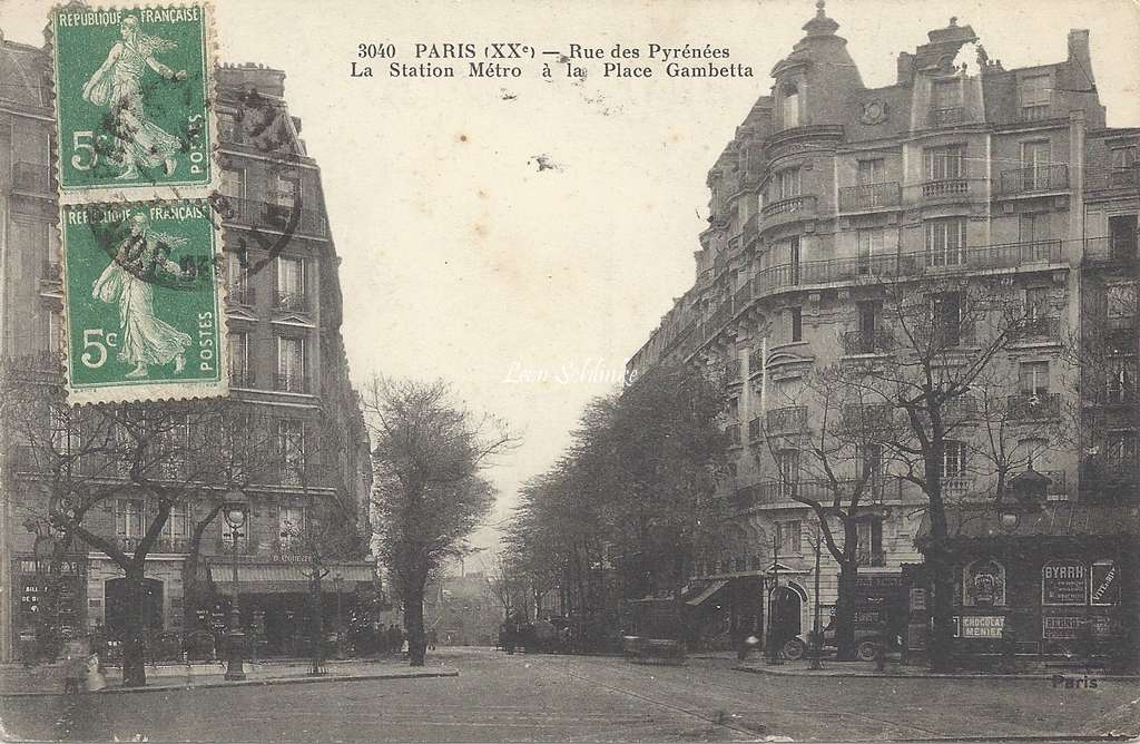 FF 3040 - Rue des Pyrénées à la Place Gambetta