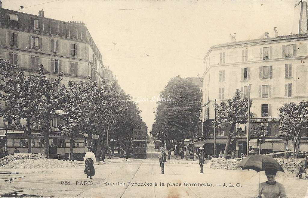 JLC 551 - Rue des Pyrénées à la Place Gambetta