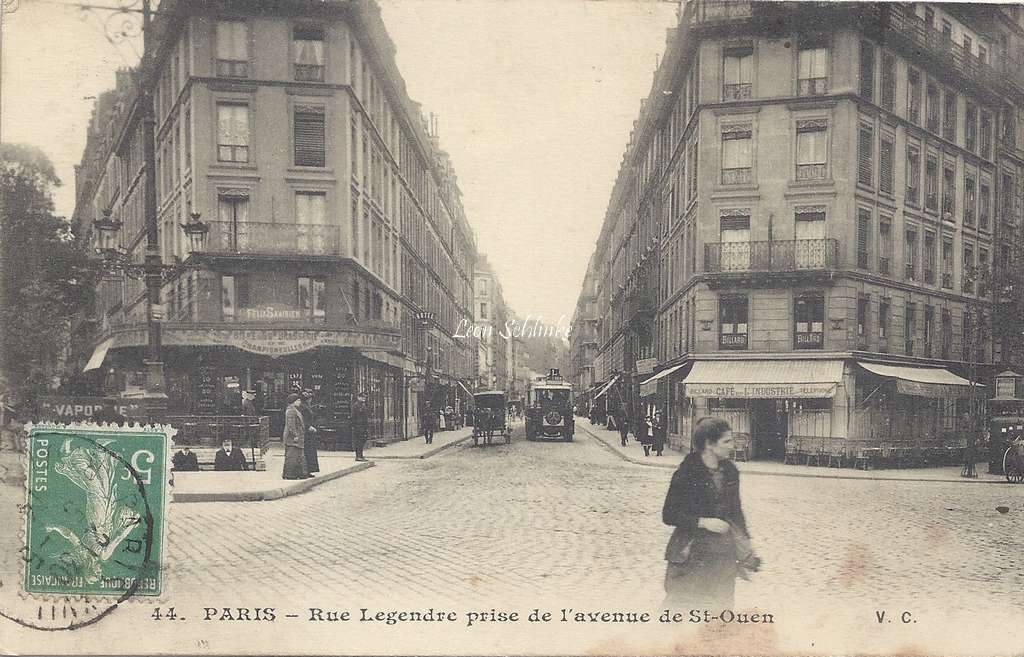 VC 44 - Rue Legendre prise de l'avenue de St-Ouen