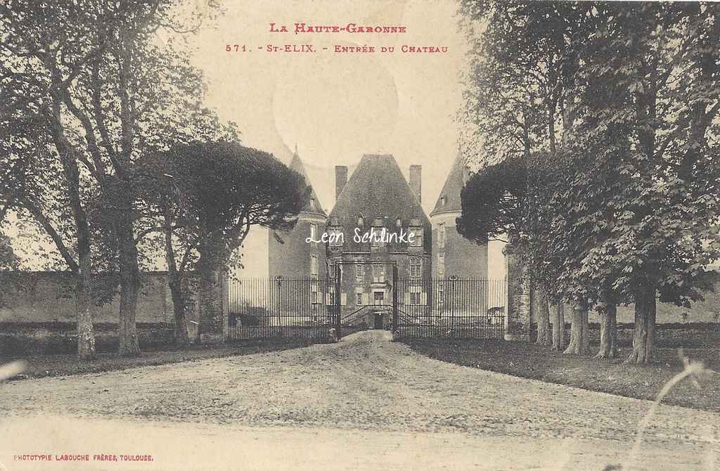 Saint-Elix - Entrée du Château (Labouche 571)