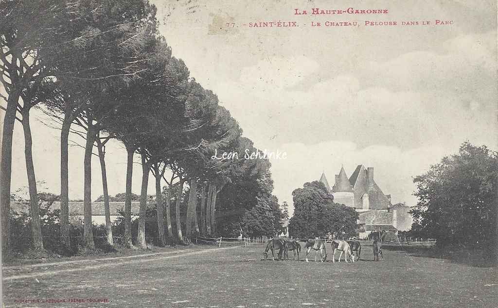 Saint-Elix - La pelouse du Château (Labouche 77)