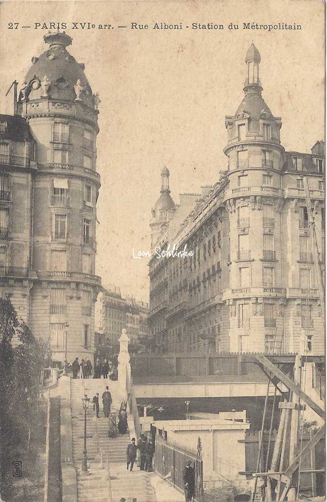 SFE 27 - Rue Alboni - Station du Métropolitain