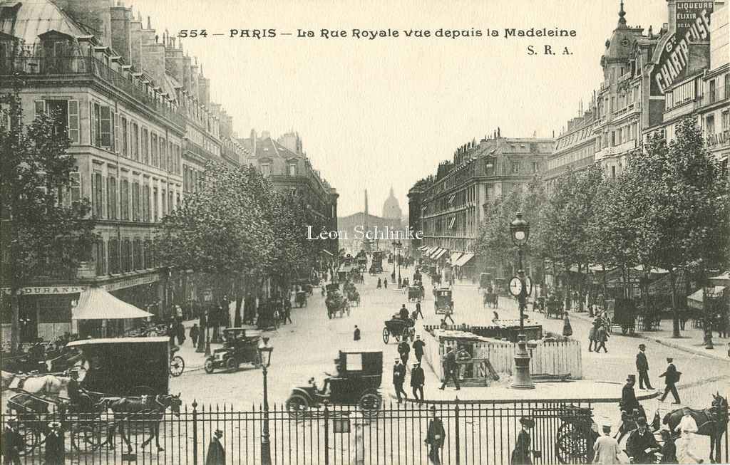 SRA 554 - La Rue Royale vue depuis la Madeleine