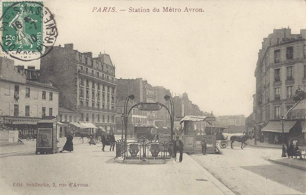 SCHLINCKE - Station du Metro Avron