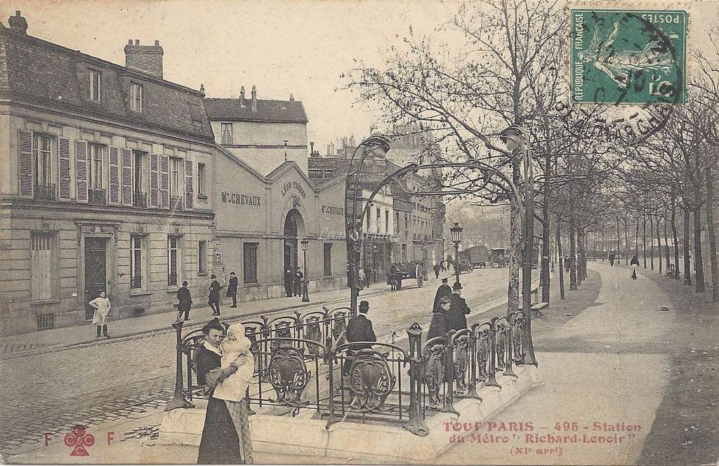 FF 495 - Tout PARIS - Station du Metro Richard-Lenoir