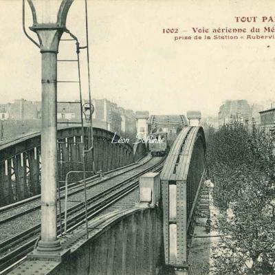 Tout Paris 1002 - Viaduc du Métro vue de la Station AUBERVILLIERS