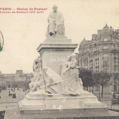 Tout Paris 1005 - Statue de Pasteur Avenue de Breteuil