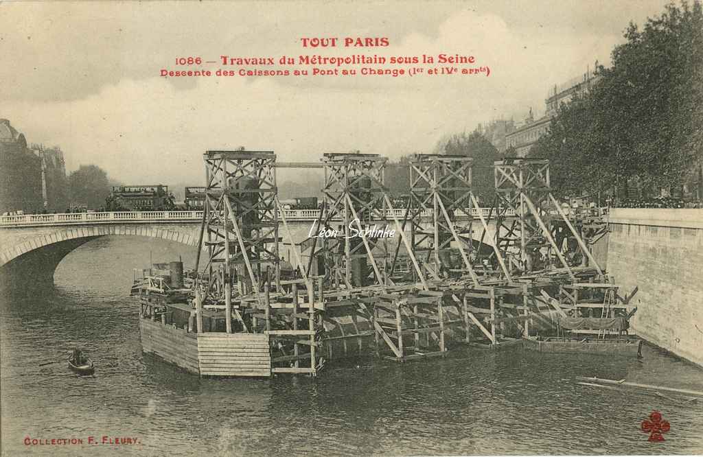 Tout Paris 1086 - Descente des Caissons au Pont au Change