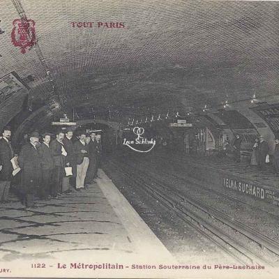 Tout Paris 1122 - Le Métro - Station Souterraine du Père-Lachaise