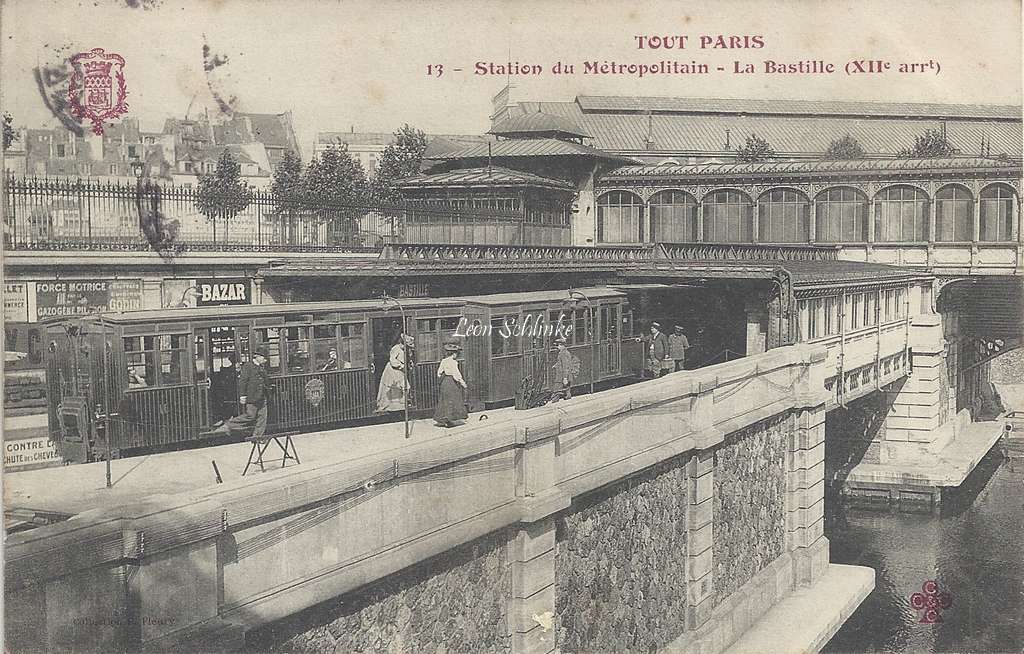 Tout Paris 13 - Station du Métropolitain - La Bastille