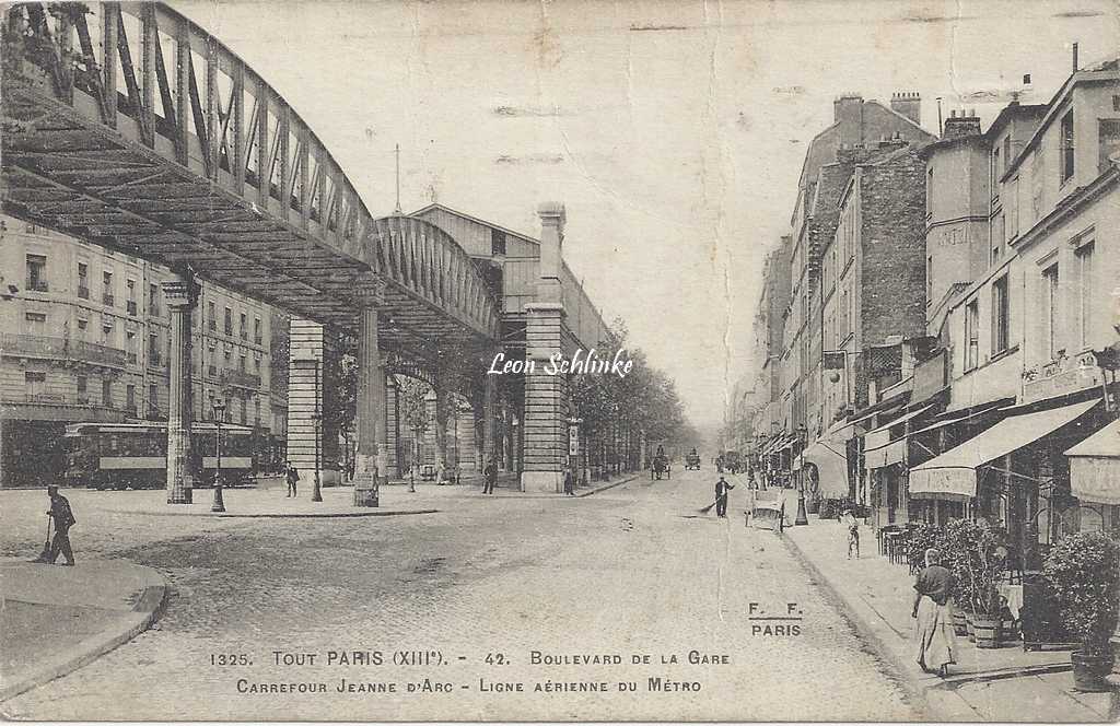 Tout Paris 1325 - 42 - Bd de la Gare au Carrefour Jeanne d'Arc