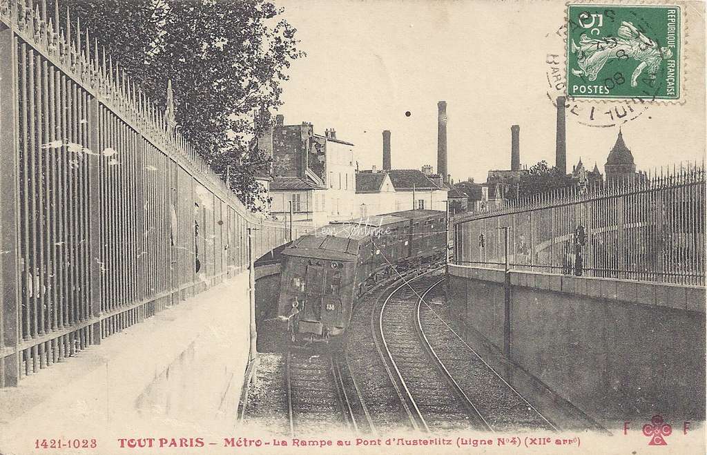Tout Paris 1421-1023 - Metro - La Rampe au Pont d'Austerlitz
